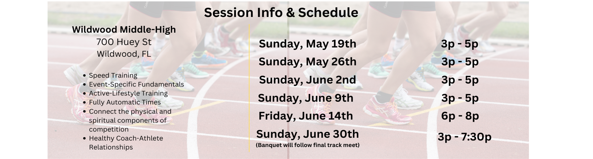 Session Schedule